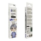 Copic Alkoholos marker készlet Serene Palette Copic Ciao "LAYER & MIX" Manga Set (3 db)