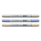 Copic Alkoholos marker készlet Cozy Palette Copic Ciao "LAYER & MIX" 3D Set (3 db)