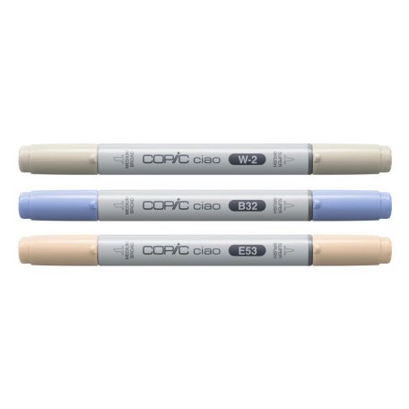 Copic Alkoholos marker készlet Cozy Palette Copic Ciao "LAYER & MIX" 3D Set (3 db)