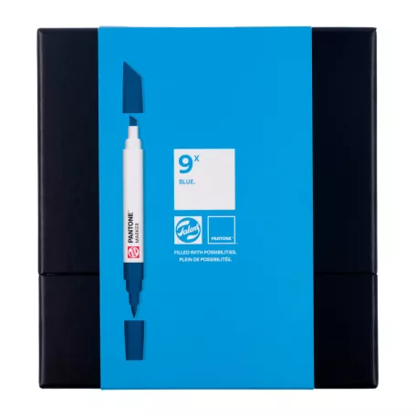Talens Pantone ecsetfilc készlet Blue Marker Sets (9 db)