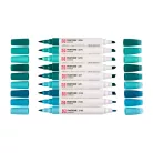 Talens Pantone ecsetfilc készlet Blue Green Marker Sets (9 db)