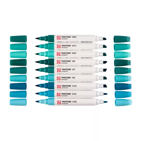 Talens Pantone ecsetfilc készlet Blue Green Marker Sets (9 db)