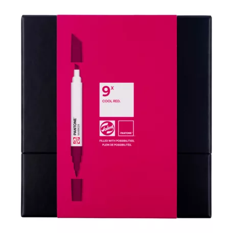 Talens Pantone ecsetfilc készlet Cool Red Marker Sets (9 db)