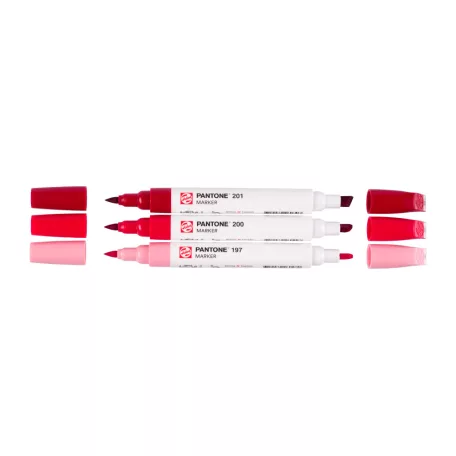 Talens Pantone ecsetfilc készlet Red Marker Sets (3 db)
