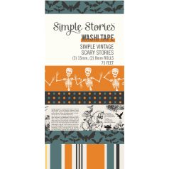   Simple Stories Simple Vintage Scary Stories Dekorációs ragasztószalag Washi Tape 5 db