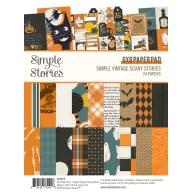   Simple Stories Simple Vintage Scary Stories Papírkészlet Paper Pad 6"x8" 24 lap