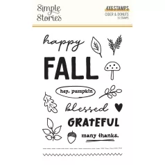   Simple Stories Cider & Donuts Szilikonbélyegző Clear Stamps 1 csomag