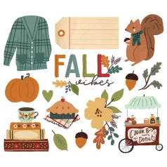   Simple Stories Cider & Donuts Kivágatok Big Bits & Pieces 1 csomag