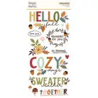 Simple Stories Cider & Donuts Matrica Foam Stickers 2 ív