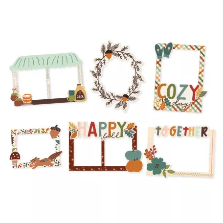 Simple Stories Cider & Donuts Chipboard Chipboard Frames 1 csomag