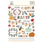 Simple Stories Cider & Donuts Matrica Rub-Ons 2 ív