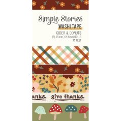   Simple Stories Cider & Donuts Dekorációs ragasztószalag Washi Tape 5 db