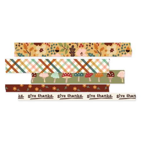 Simple Stories Cider & Donuts Dekorációs ragasztószalag Washi Tape 5 db