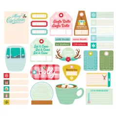   Simple Stories Snow Pine Lodge Kivágatok Journal Bits & Pieces 1 csomag