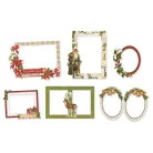 Simple Stories Simple Vintage Yuletide Chipboard Chipboard Frames 1 csomag