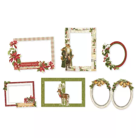 Simple Stories Simple Vintage Yuletide Chipboard Chipboard Frames 1 csomag