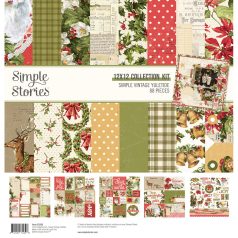   Simple Stories Simple Vintage Yuletide Scrapbook papírkészlet Collection Kit 12" (30 cm) 1 csomag