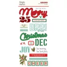 Simple Stories Simple Vintage Holly Jolly Matrica Foam Stickers 2 ív