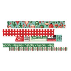   Simple Stories Simple Vintage Holly Jolly Dekorációs ragasztószalag Washi Tape 5 db