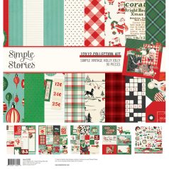   Simple Stories Simple Vintage Holly Jolly Scrapbook papírkészlet Collection Kit 12" (30 cm) 1 csomag