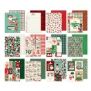 Simple Stories Simple Vintage Holly Jolly Papírkészlet Paper Pad 6"x8" 24 lap