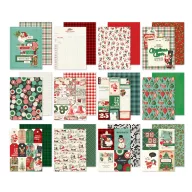   Simple Stories Simple Vintage Holly Jolly Papírkészlet Paper Pad 6"x8" 24 lap