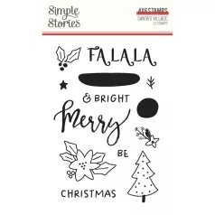   Simple Stories Santa's Village Szilikonbélyegző Clear Stamps 1 csomag
