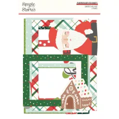   Simple Stories Santa's Village Chipboard Chipboard Frames 1 csomag