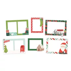   Simple Stories Santa's Village Chipboard Chipboard Frames 1 csomag