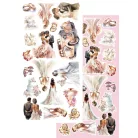 Alchemy of Art Kivágóív 6"x12" (15cm x 30 cm) Beautiful Memories Weddings Extras to Cut Set (1 csomag)