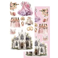   Alchemy of Art Kivágóív 6"x12" (15cm x 30 cm) Beautiful Memories Weddings Extras to Cut Set (1 csomag)