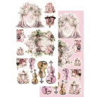 Alchemy of Art Kivágóív 6"x12" (15cm x 30 cm) Beautiful Memories Weddings Extras to Cut Set (1 csomag)