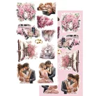 Alchemy of Art Kivágóív 6"x12" (15cm x 30 cm) Beautiful Memories Weddings Extras to Cut Set (1 csomag)