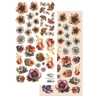   Alchemy of Art Kivágóív 6"X12" (15x30 cm) Steampunk Time Flowers Double-sided paper (1 ív)
