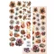 Alchemy of Art Kivágóív 6"X12" (15x30 cm) Steampunk Time Flowers Double-sided paper (1 ív)