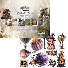   Alchemy of Art Papírkészlet 8" (20 cm) Trick or Treat - Happy Halloween Paper Collection Set (12 lap)