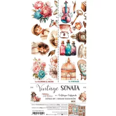   Craft O'Clock Kivágóív Vintage Sonata Mix Extras to Cut Set (18 ív)