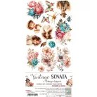 Craft O'Clock Kivágóív Vintage Sonata Mix Extras to Cut Set (18 ív)