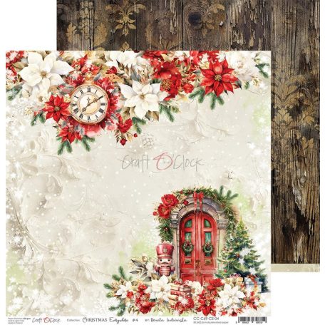 Craft O'Clock Scrapbook papírkészlet 12" (30 cm) Christmas Everywhere Paper Collection Set (6 ív)