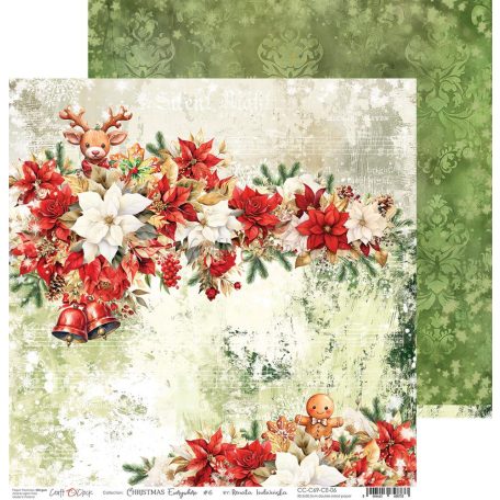 Craft O'Clock Scrapbook papírkészlet 12" (30 cm) Christmas Everywhere Paper Collection Set (6 ív)