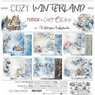 Craft O'Clock Scrapbook papírkészlet 12" (30 cm) Cozy Winterland Paper Collection Set (6 ív)