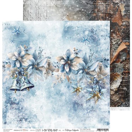 Craft O'Clock Scrapbook papírkészlet 12" (30 cm) Cozy Winterland Paper Collection Set (6 ív)