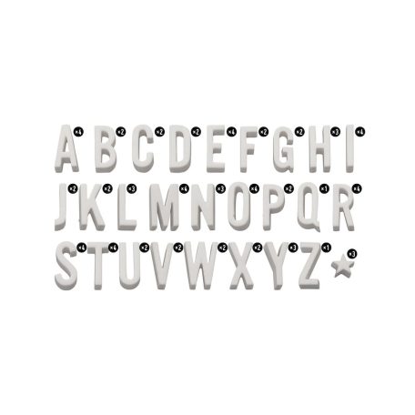 Tim Holtz Díszítőelem Typography Idea-ology Tim Holtz Halloween (1 csomag)