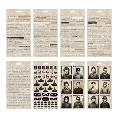 Tim Holtz Díszítőelem Sticker Book Idea-ology Tim Holtz Halloween (1 csomag)