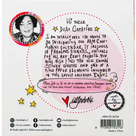 Studio Light Adventi kalendárium ABM Advent Calendar 2024 Art by Marlene (1 csomag)