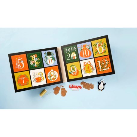 Spellbinders Karácsonyi vágósablon válogatás  - 12 Days of Stitchmas 2024 Advent Calendar - Die Set (1 csomag)