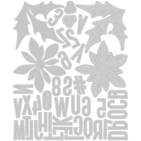 Sizzix Seasonal Sketch Vágósablon Tim Holtz Thinlits Die Set (1 csomag)