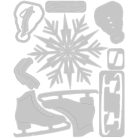 Sizzix Winter Wishes Vágósablon Tim Holtz Thinlits Die Set  (1 csomag)