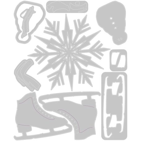 Sizzix Winter Wishes Vágósablon Tim Holtz Thinlits Die Set  (1 csomag)