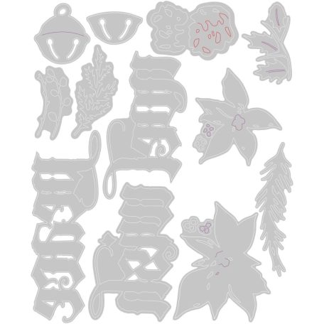 Sizzix Holiday Classic Vágósablon Tim Holtz Thinlits Die Set  (1 csomag)